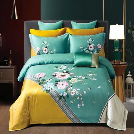 91家纺网 家纺一手货源 找家纺 （总）栩裕纺织 2023新款50支长绒棉数码印花四件套