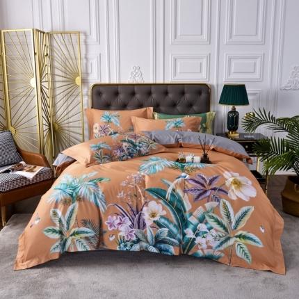 91家纺网 家纺一手货源 找家纺 （总）栩裕纺织 2023新款50支长绒棉数码印花四件套