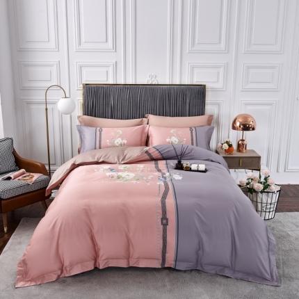 91家纺网 家纺一手货源 找家纺 （总）栩裕纺织 2023新款50支长绒棉数码印花四件套