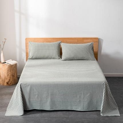 91家纺网 家纺一手货源 找家纺 （总）久典 2022新款色织全棉水洗棉单品床单