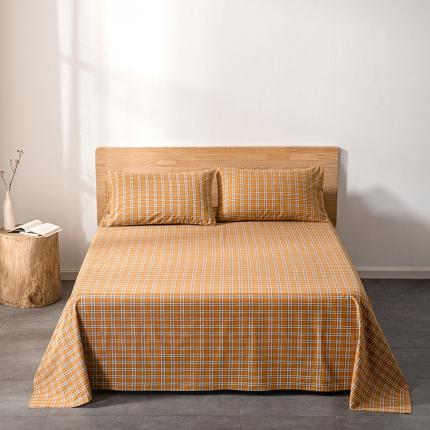 91家纺网 家纺一手货源 找家纺 （总）久典 2022新款色织全棉水洗棉单品床单