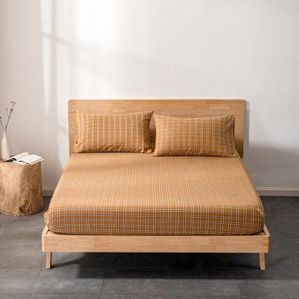 91家纺网 家纺一手货源 找家纺 （总）久典 2022新款色织全棉水洗棉单品床笠