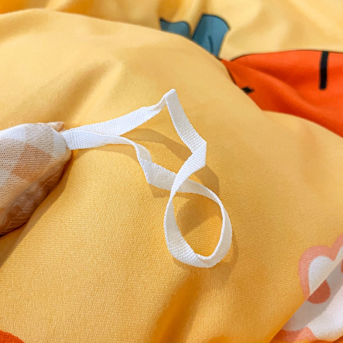 91家纺网 家纺一手货源 找家纺 维娜斯 2021新款植物羊绒磨毛韩版花边四件套 花心萝卜