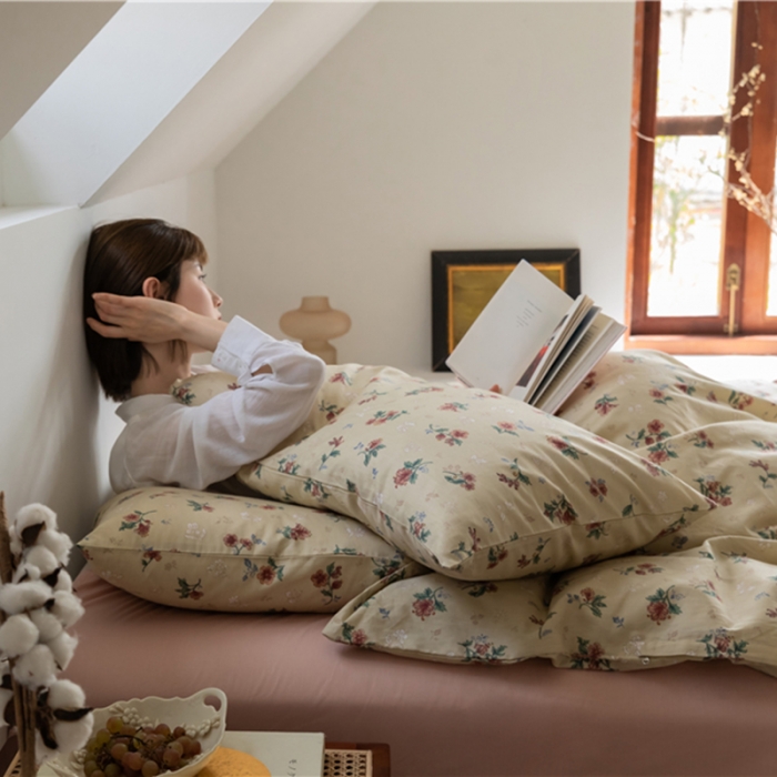 91家纺网 家纺一手货源 找家纺 棉眠 2021新款全棉13070四件套 奥汀