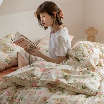 91家纺网 家纺一手货源 找家纺 棉眠 2021新款全棉13070四件套 洛神