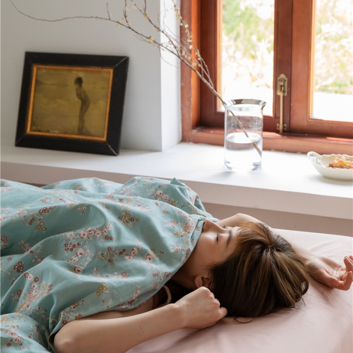 91家纺网 家纺一手货源 找家纺 棉眠 2021新款全棉13070四件套 挽兰