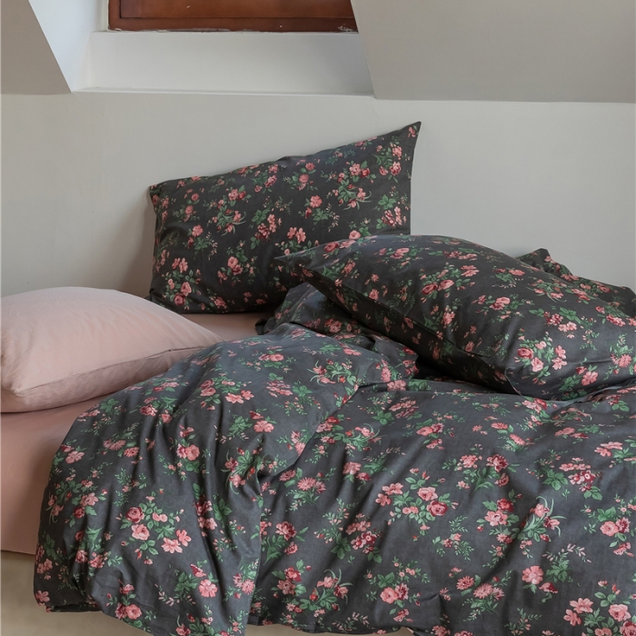 91家纺网 家纺一手货源 找家纺 棉眠 2021新款全棉13070四件套 晚香