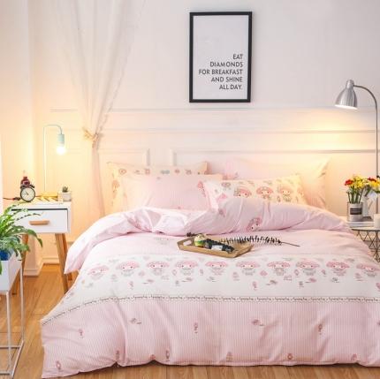 91家纺网 家纺一手货源 找家纺 （总）感遇 2021新款全棉格子系列四件套