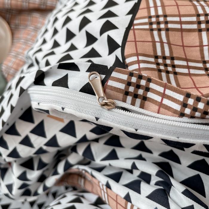 91家纺网 家纺一手货源 找家纺 感遇 2021新款全棉格子系列四件套 骑士