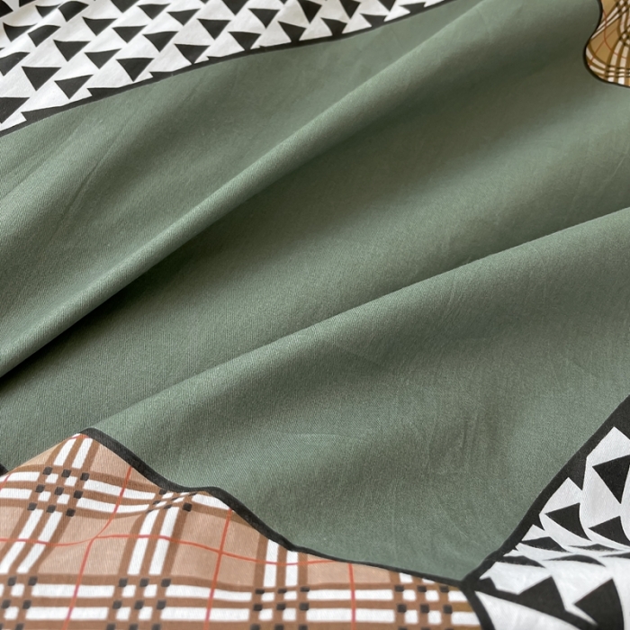 91家纺网 家纺一手货源 找家纺 感遇 2021新款全棉格子系列四件套 骑士