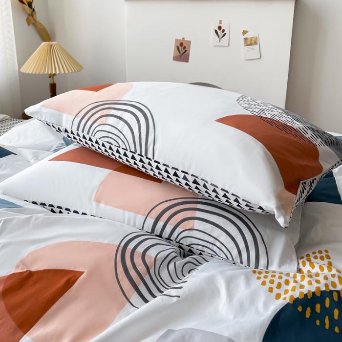 91家纺网 家纺一手货源 找家纺 感遇 2021新款全棉格子系列四件套 纹