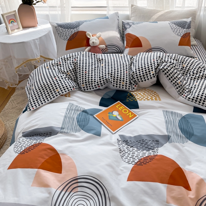 91家纺网 家纺一手货源 找家纺 感遇 2021新款全棉格子系列四件套 纹