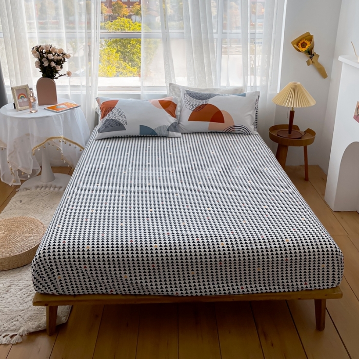 91家纺网 家纺一手货源 找家纺 感遇 2021新款全棉格子系列四件套 纹