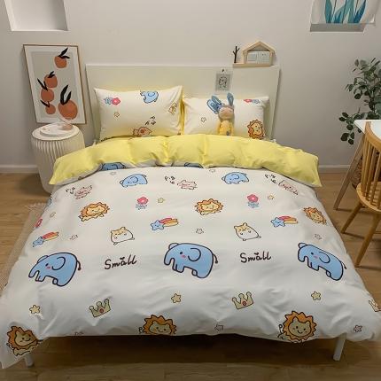 91家纺网 家纺一手货源 找家纺 简宜家居 2021新款全棉小清新四件套 小可爱