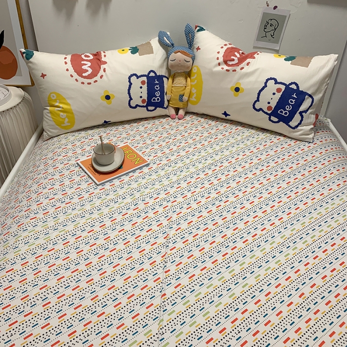 91家纺网 家纺一手货源 找家纺 简宜家居 2021新款全棉小清新四件套 wowbear