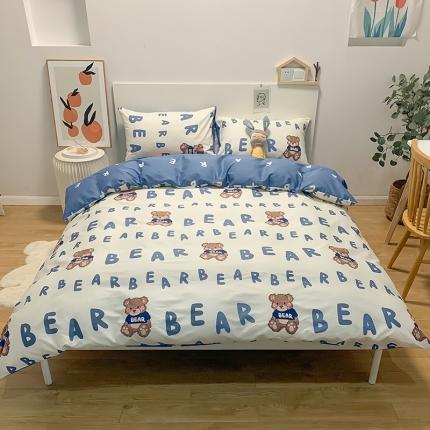 91家纺网 家纺一手货源 找家纺 （总）简宜家居 2021新款全棉小清新四件套