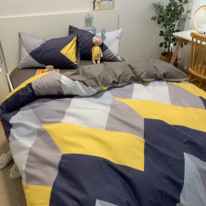 91家纺网 家纺一手货源 找家纺 简宜家居 2021新款全棉小清新四件套 墨尔本