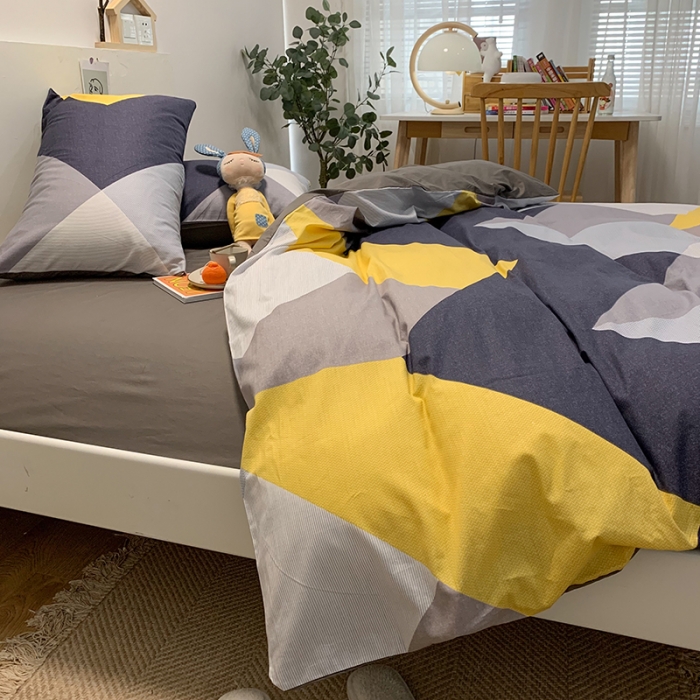 91家纺网 家纺一手货源 找家纺 简宜家居 2021新款全棉小清新四件套 墨尔本