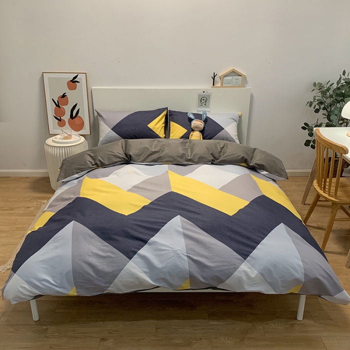 91家纺网 家纺一手货源 找家纺 简宜家居 2021新款全棉小清新四件套 墨尔本