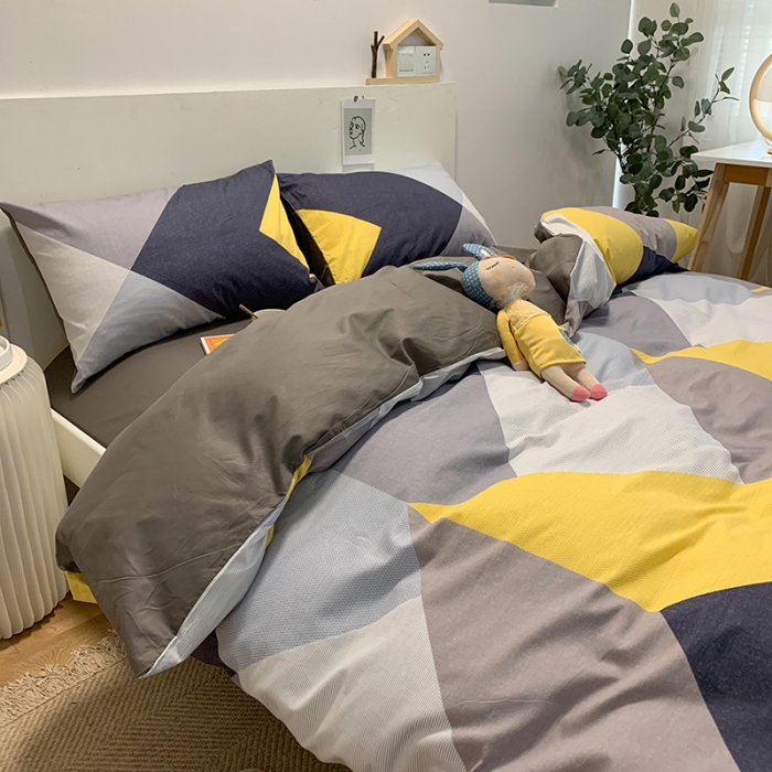 91家纺网 家纺一手货源 找家纺 简宜家居 2021新款全棉小清新四件套 墨尔本