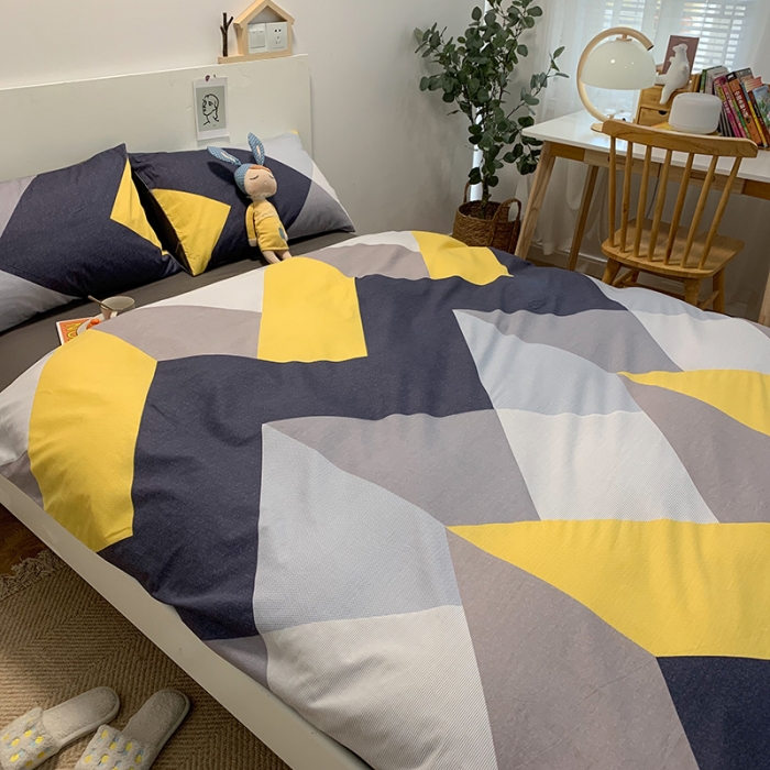 91家纺网 家纺一手货源 找家纺 简宜家居 2021新款全棉小清新四件套 墨尔本