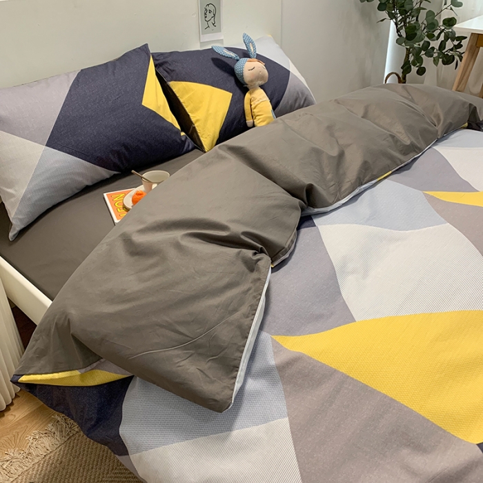 91家纺网 家纺一手货源 找家纺 简宜家居 2021新款全棉小清新四件套 墨尔本