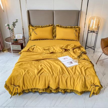 91家纺网 家纺一手货源 找家纺 （总）金米诺 2022新款纯色夏被四件套