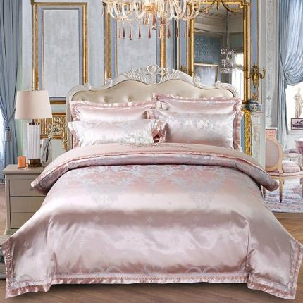 91家纺网 家纺一手货源 找家纺 （总）OL家纺 2021欧式轻奢丝加棉贡缎大提花床盖四件套