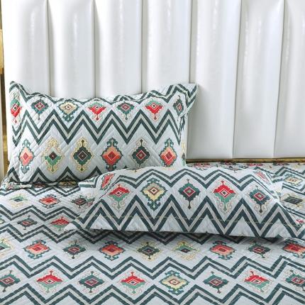 91家纺网 家纺一手货源 找家纺 （总）OL 2021新款13372全棉夹棉活性印染单品枕套