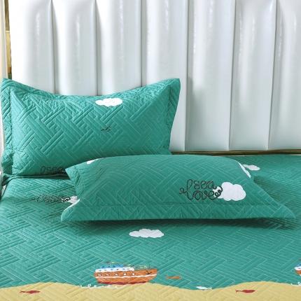 91家纺网 家纺一手货源 找家纺 （总）OL 2021新款13372全棉夹棉活性印染单品枕套