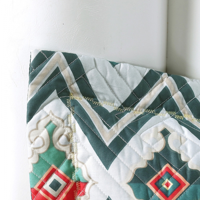 91家纺网 家纺一手货源 找家纺 OL 2021新款13372全棉夹棉活性印染单品枕套波里米亚