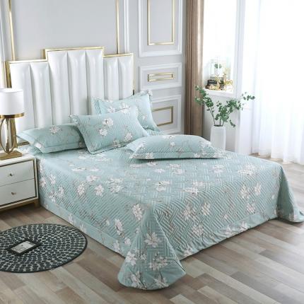 91家纺网 家纺一手货源 找家纺 （总）OL 2021新款13372全棉夹棉活性印染单品床盖