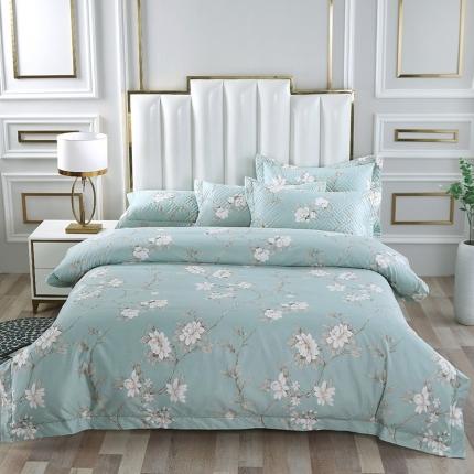 91家纺网 家纺一手货源 找家纺 （总）OL新款13372全棉床盖夹棉四件套活性印染居家套件