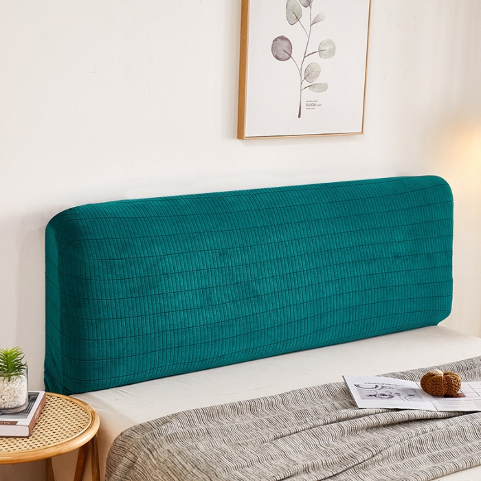 91家纺网 家纺一手货源 找家纺 千彤沙发垫 2021新款休闲格调床头套 翠绿