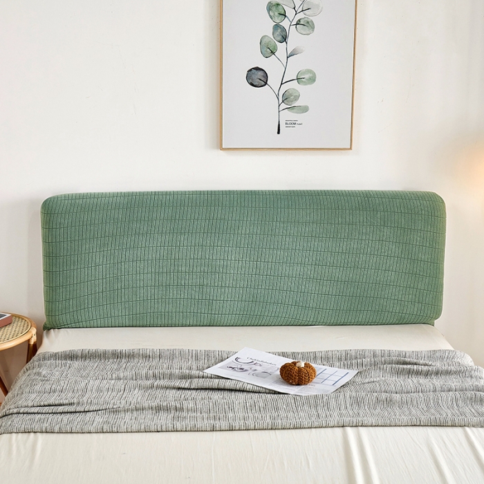 91家纺网 家纺一手货源 找家纺 千彤沙发垫 2021新款休闲格调床头套 豆绿
