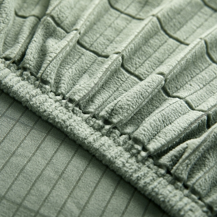 91家纺网 家纺一手货源 找家纺 千彤沙发垫 2021新款休闲格调床头套 豆绿