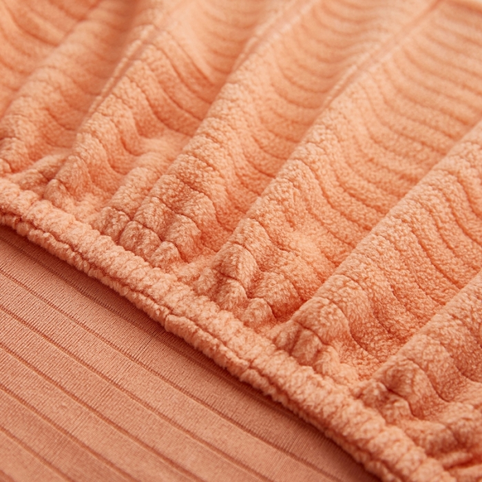 91家纺网 家纺一手货源 找家纺 千彤沙发垫 2021新款休闲格调床头套 橘色