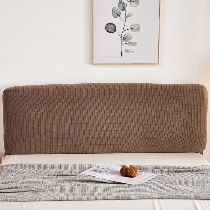 91家纺网 家纺一手货源 找家纺 千彤沙发垫 2021新款休闲格调床头套 咖色