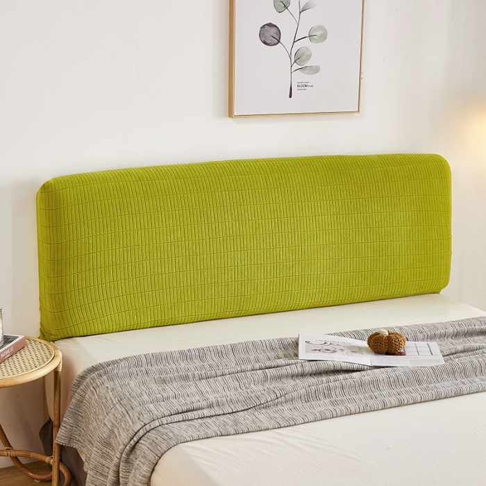 91家纺网 家纺一手货源 找家纺 千彤沙发垫 2021新款休闲格调床头套 亮绿