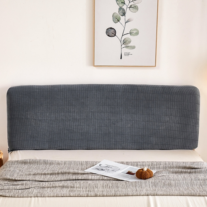 91家纺网 家纺一手货源 找家纺 千彤沙发垫 2021新款休闲格调床头套 深灰