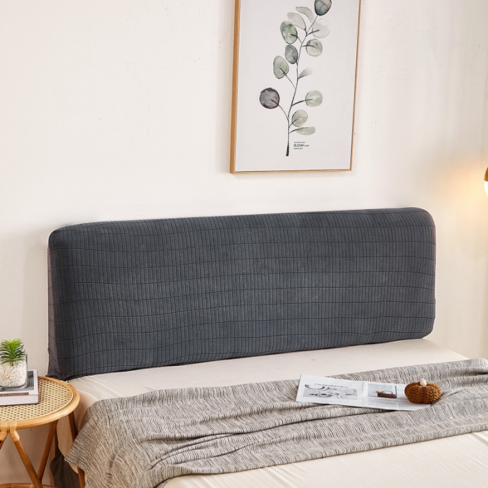 91家纺网 家纺一手货源 找家纺 千彤沙发垫 2021新款休闲格调床头套 深灰