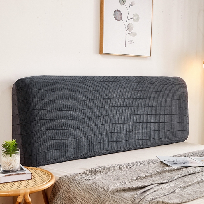 91家纺网 家纺一手货源 找家纺 千彤沙发垫 2021新款休闲格调床头套 深灰