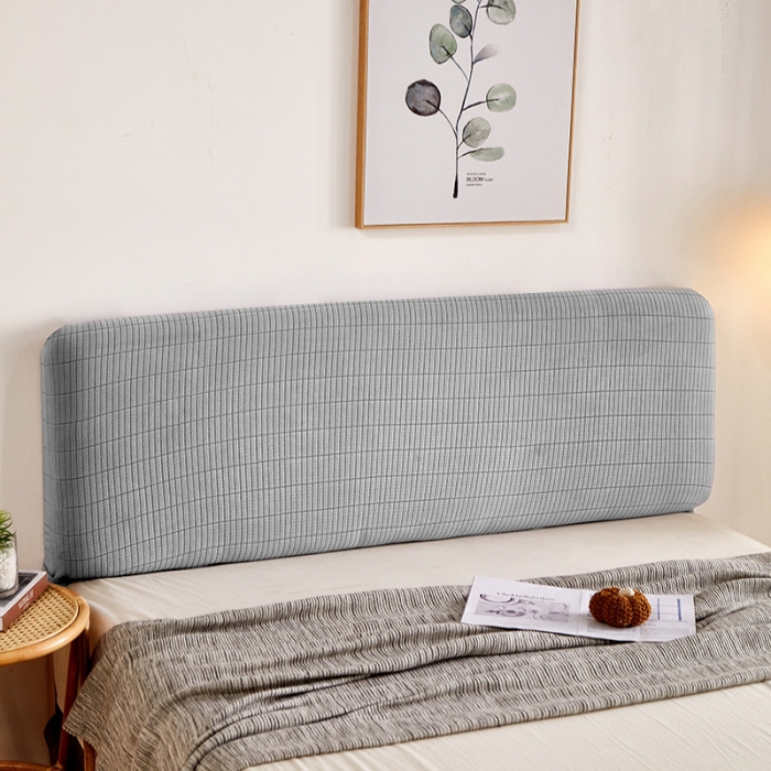 91家纺网 家纺一手货源 找家纺 千彤沙发垫 2021新款休闲格调床头套 银灰