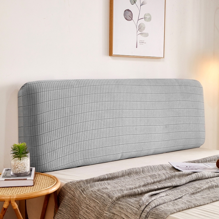 91家纺网 家纺一手货源 找家纺 千彤沙发垫 2021新款休闲格调床头套 银灰