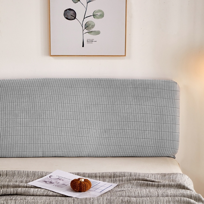 91家纺网 家纺一手货源 找家纺 千彤沙发垫 2021新款休闲格调床头套 银灰