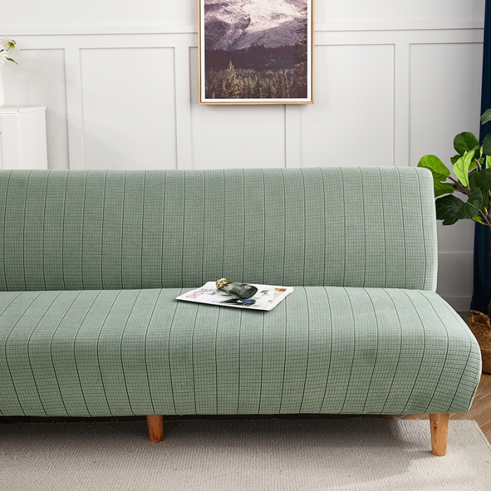 91家纺网 家纺一手货源 找家纺 千彤沙发垫 2021新款休闲格调沙发床套 豆绿