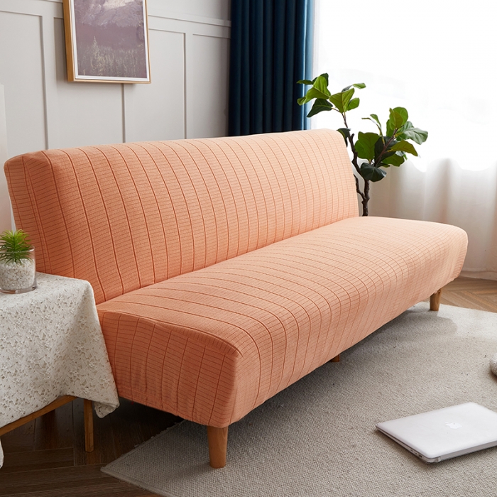 91家纺网 家纺一手货源 找家纺 千彤沙发垫 2021新款休闲格调沙发床套 橘色