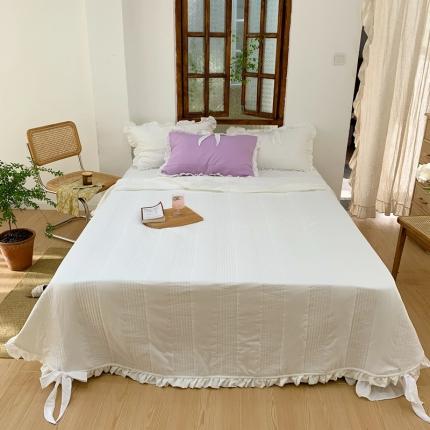 北纬27度 2021新款韩国夏被四件套 白