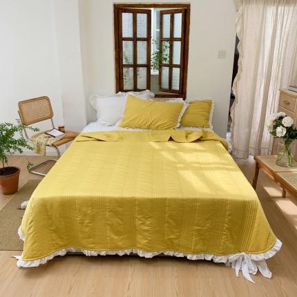 北纬27度 2021新款韩国夏被四件套 黄