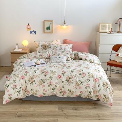 91家纺网 家纺一手货源 找家纺 （总）怡家居 2021新款全棉印花田园四件套